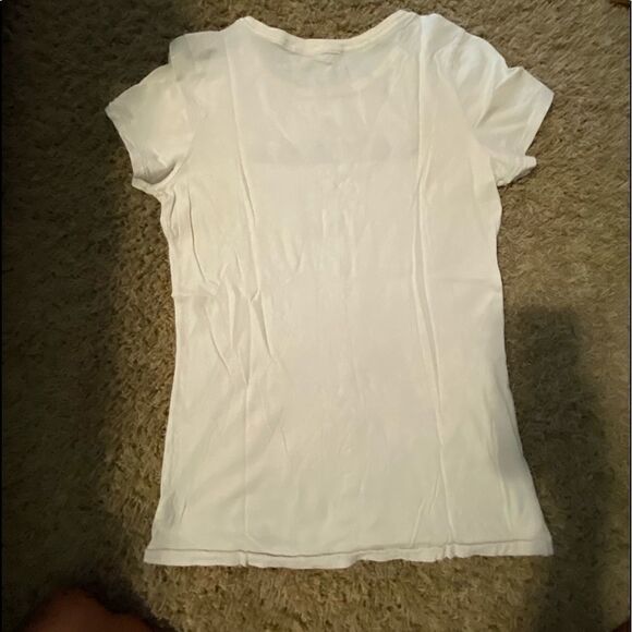 American Eagle off white shirt sleeve shirt size M - Picture 2 of 3